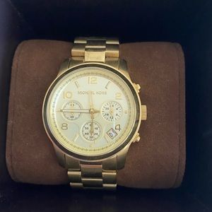 gold michael kors watch
